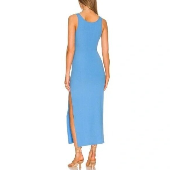 LSPACE Nico Cutout Cover-Up Rib Dress Size M Cornflower - Picture 5 of 9